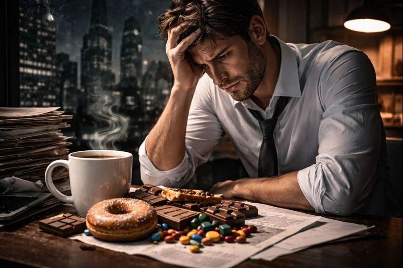 Why do we increase sugar and caffeine when life stress rises?